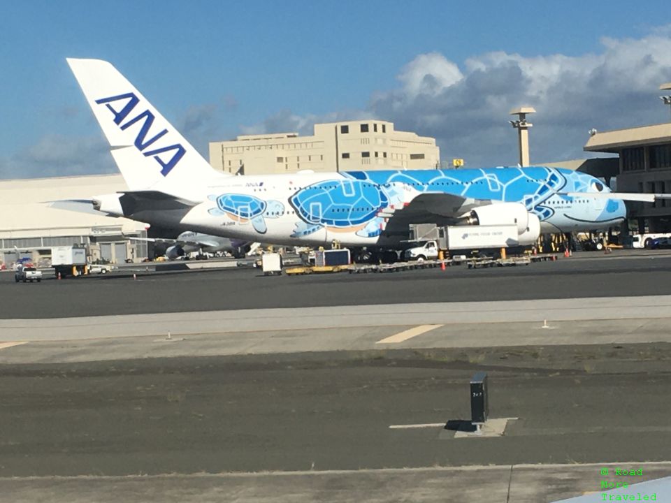 ANA "Honu" A380 at HNL