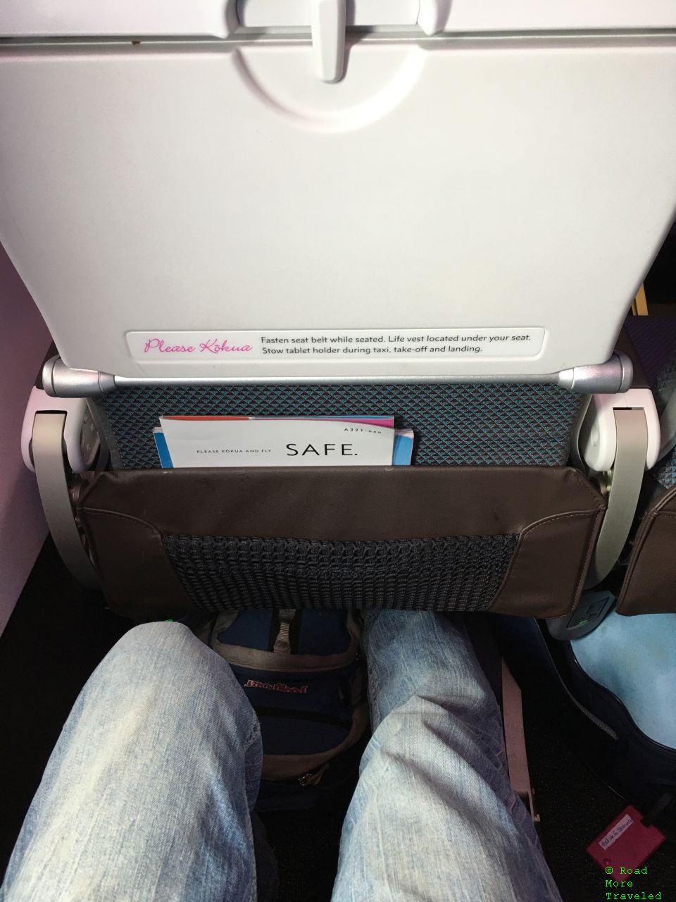 Hawaiian Airlines A321neo Extra Comfort - legroom
