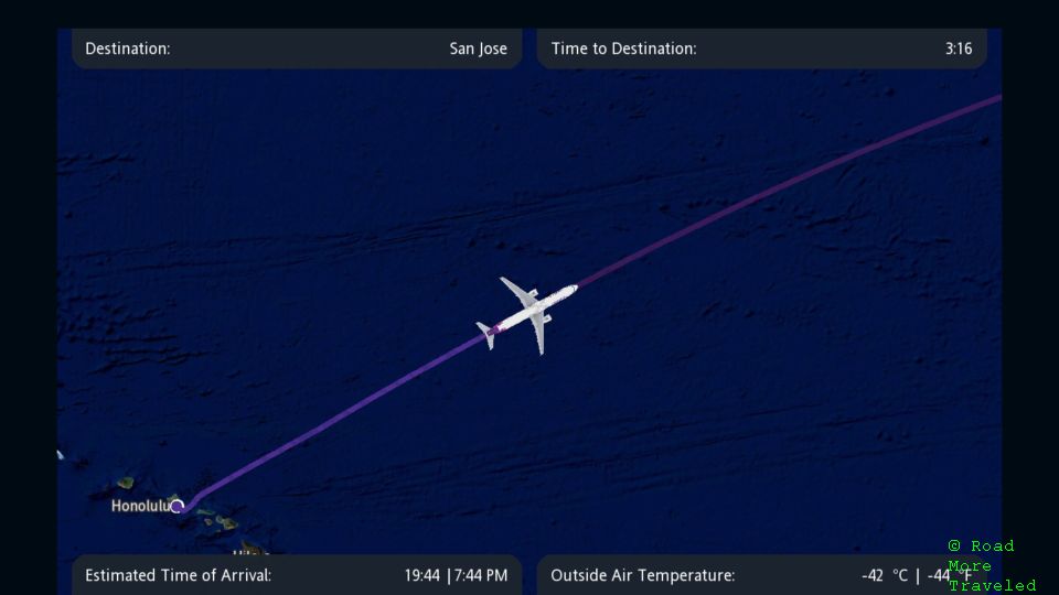 Hawaiian Airlines A321neo Extra Comfort - flight map