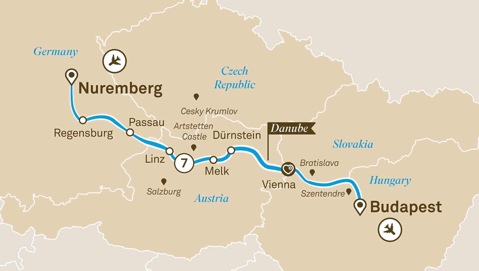 european river cruises with business class airfare