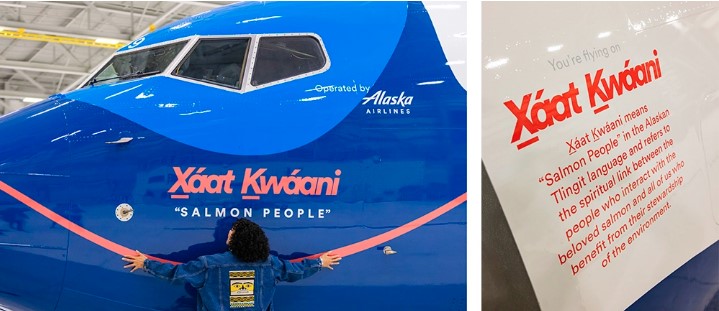 a person touching a plane