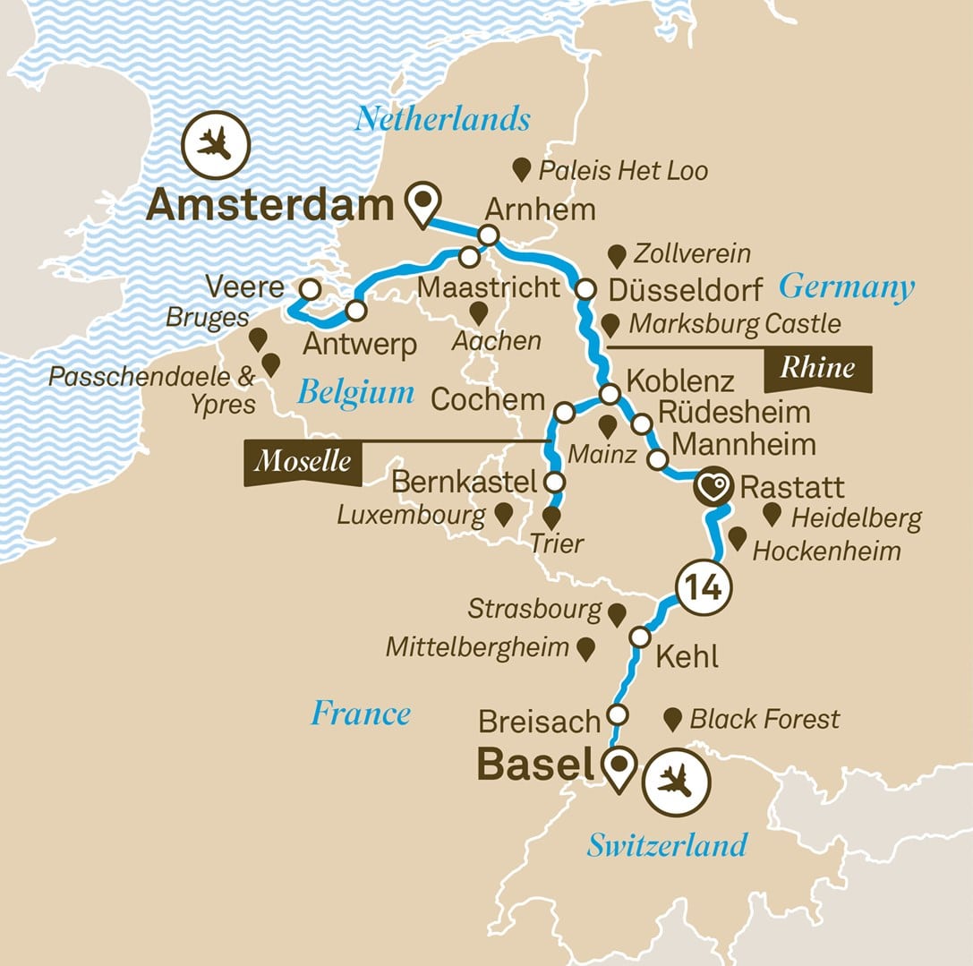 european river cruises with business class airfare