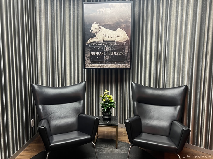 two chairs in a room