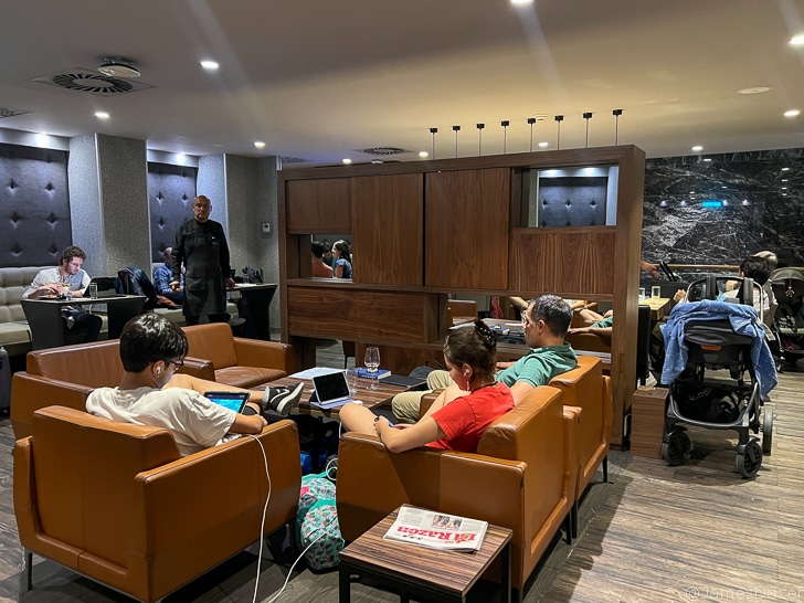 a group of people sitting in chairs