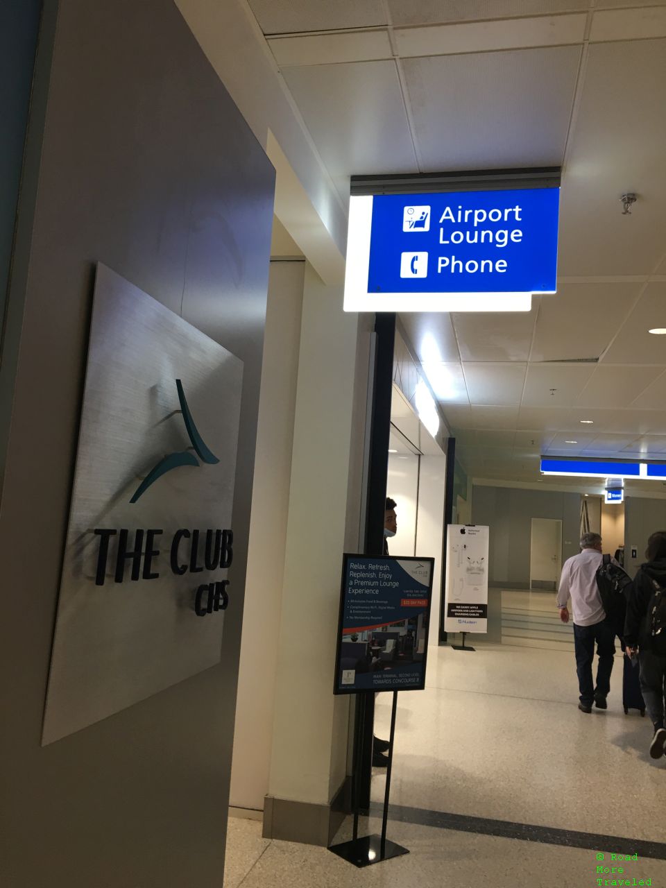 Airport lounge sign, CHS