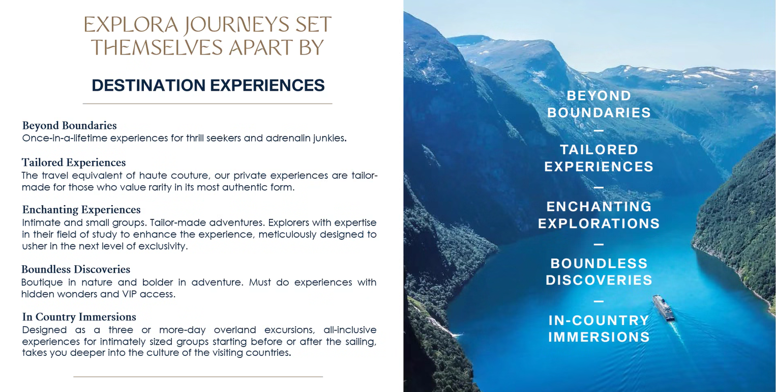 a brochure of a mountain and a river