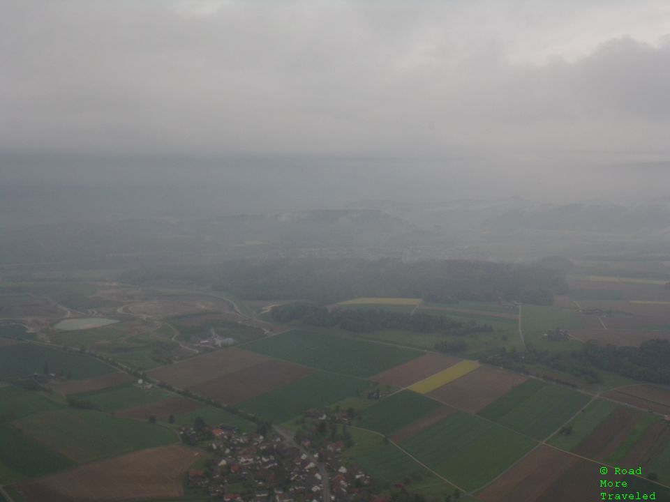Outskirts of Zurich on final approach