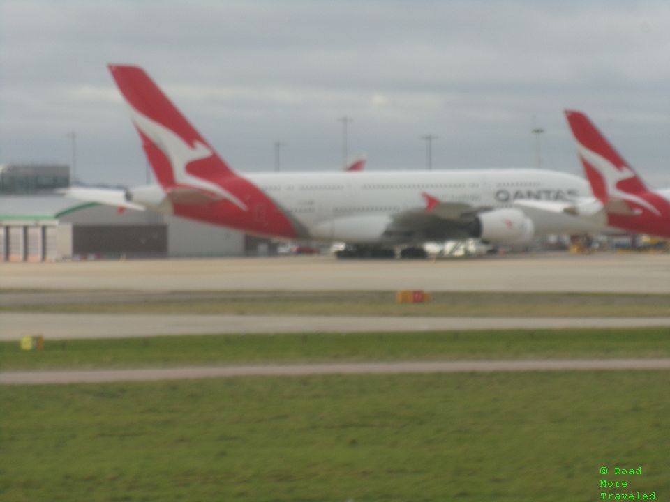Qantas A380 at LHR