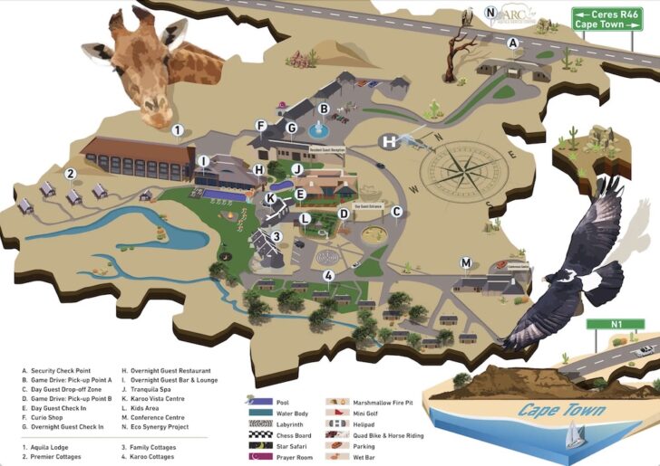 a map of a bird park