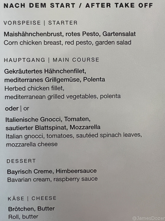 a menu of a restaurant