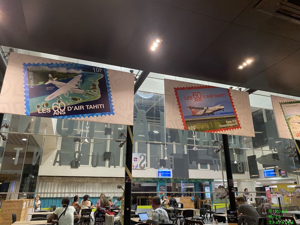 Avgeek memorabilia at Papeete airport restaurant