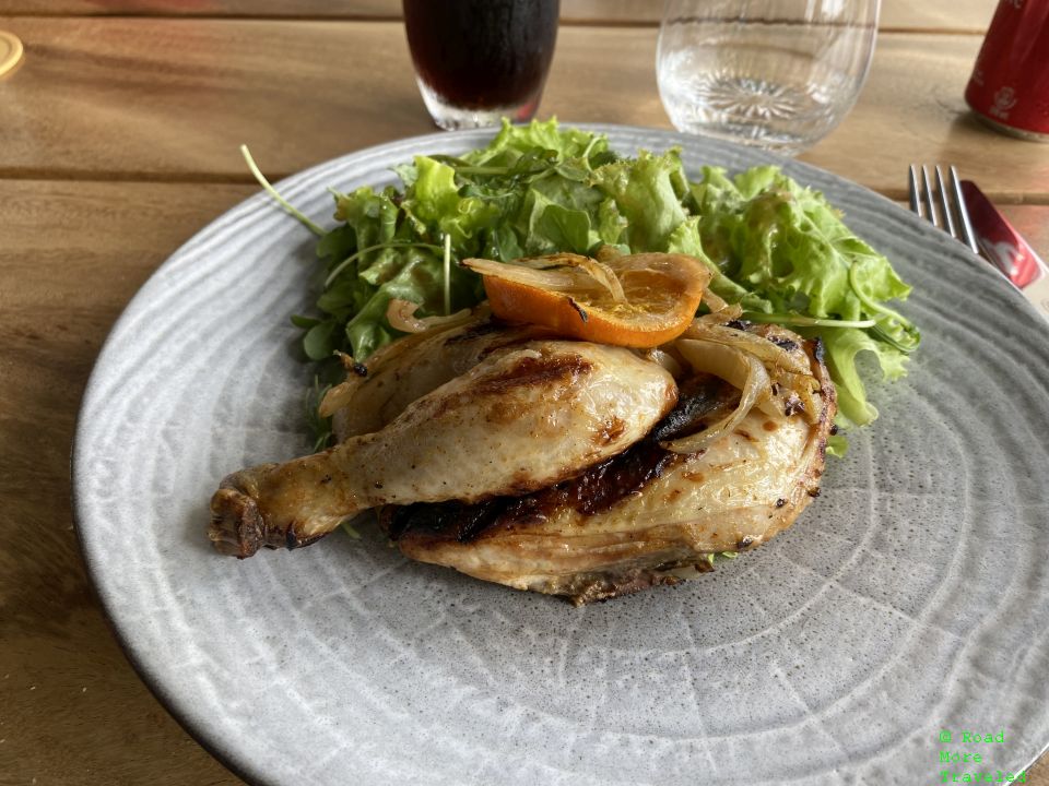 Cornish hen at Hilton Hotel Tahiti