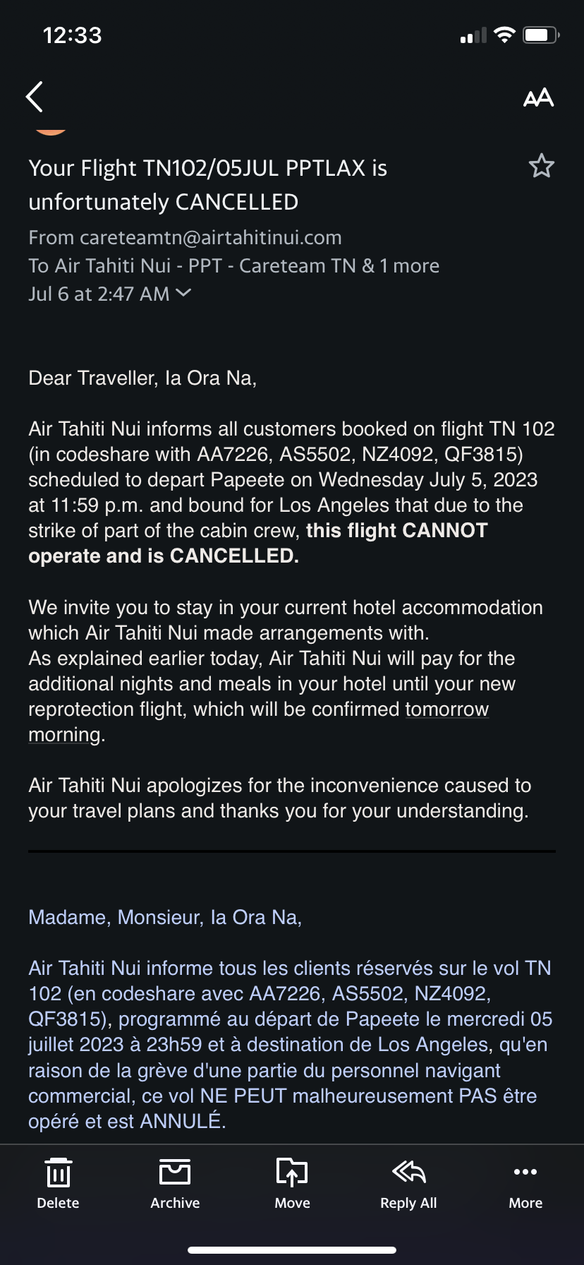 Almost Stranded in Tahiti By Air Tahiti Nui Cabin Crew Strike Travel