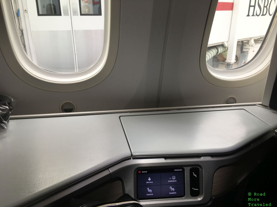 Air Canada B787-9 Business Class - wall storage shelf