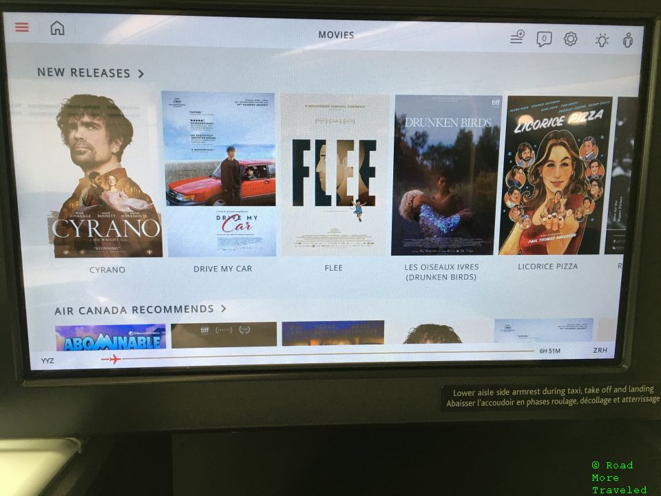 Air Canada IFE - new releases