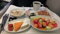Air Canada B787-9 Business Class - breakfast
