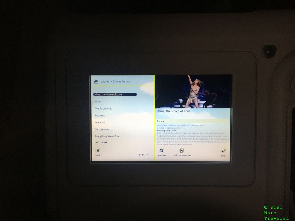 Air France IFE - Cannes Festival selection