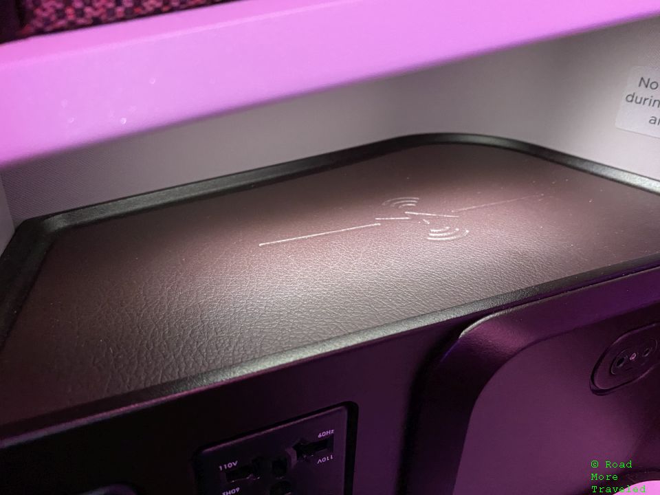 Virgin Atlantic A330-900neo Upper Class - wireless charging pad