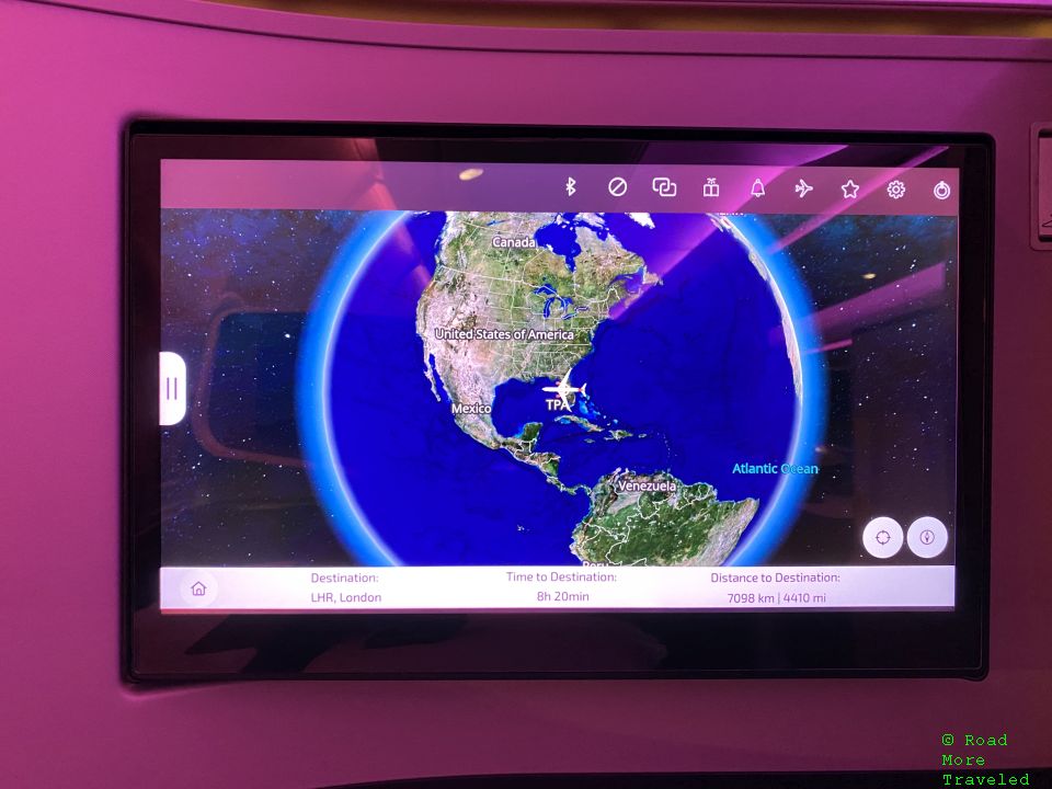 Virgin Atlantic A330-900neo Upper Class - moving map