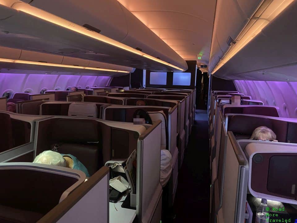 Virgin Atlantic A330-900neo Upper Class - cabin facing rear