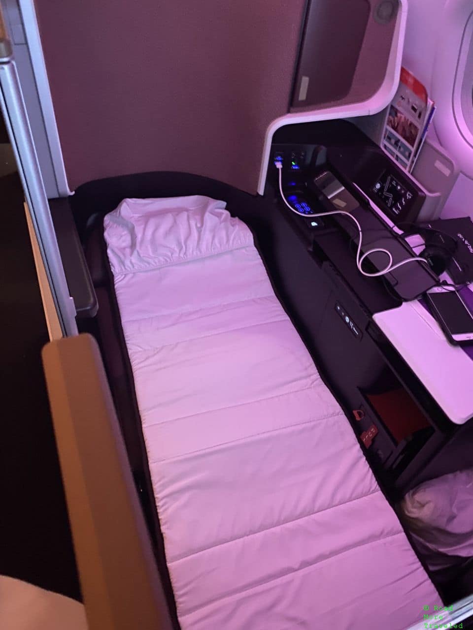 Virgin Atlantic Upper Class - made bed