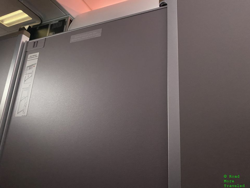 Virgin Atlantic Upper Class door