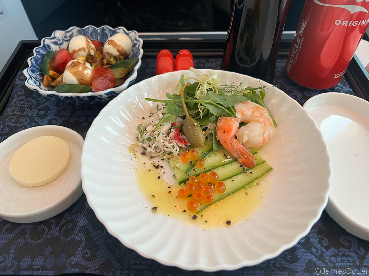 a plate of food on a table