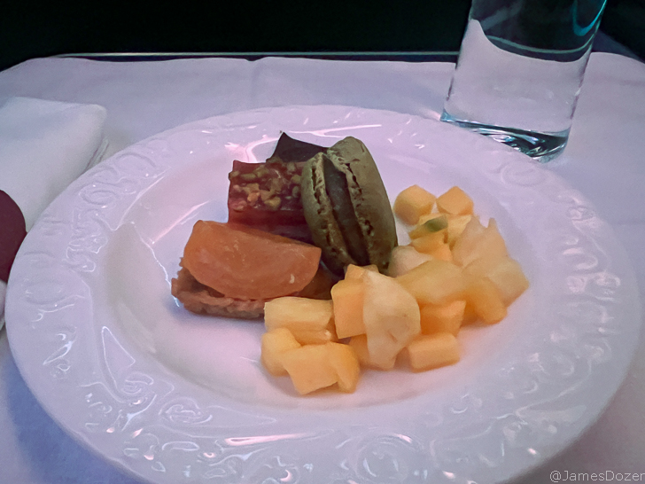 a plate of food on a table
