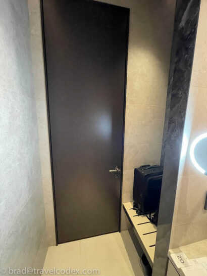 a door in a room