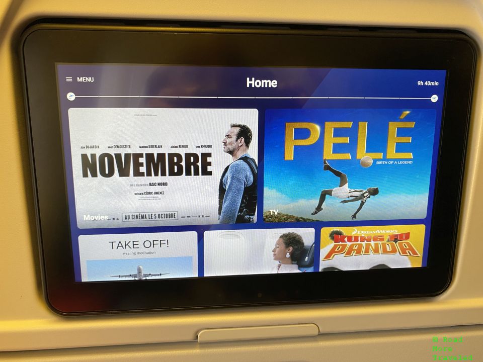 Air France Premium Economy IFE