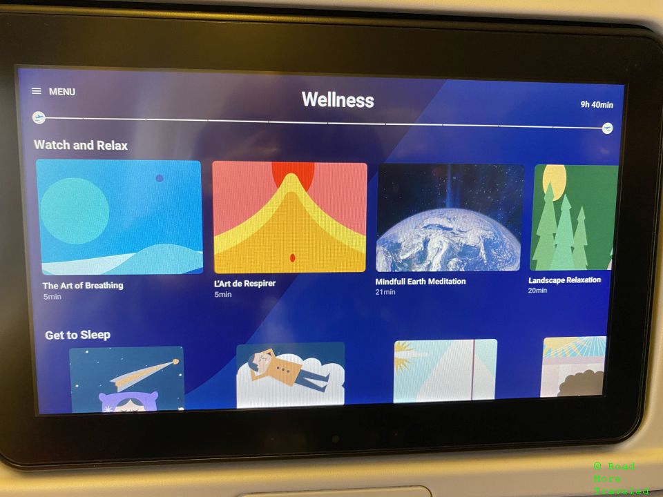 Air France Premium Economy wellness videos