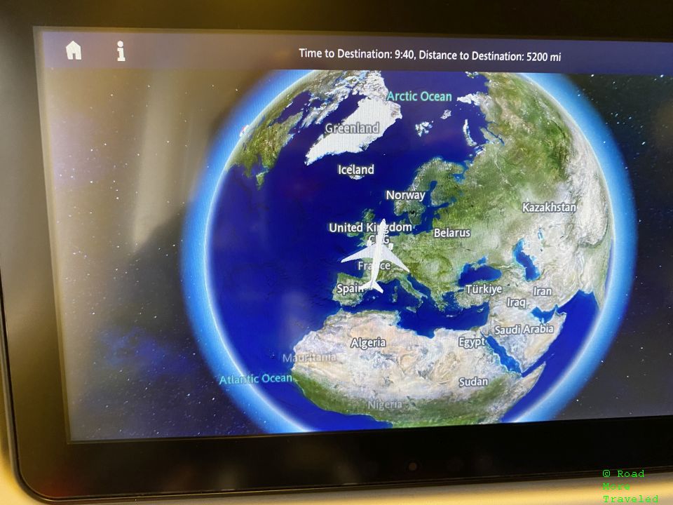 Air France Premium Economy world map
