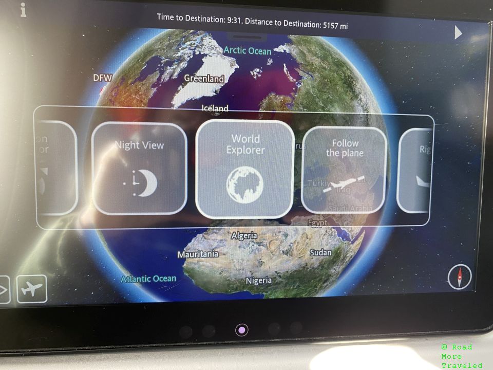 Air France B772 Premium Economy - moving map