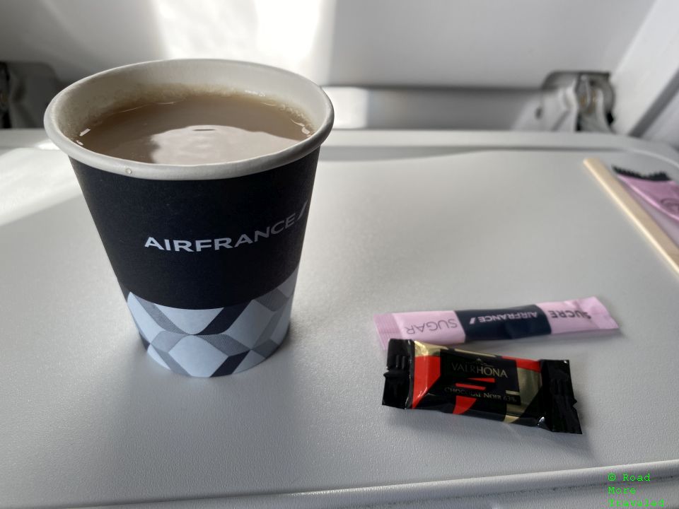 Air France Premium Economy tea service