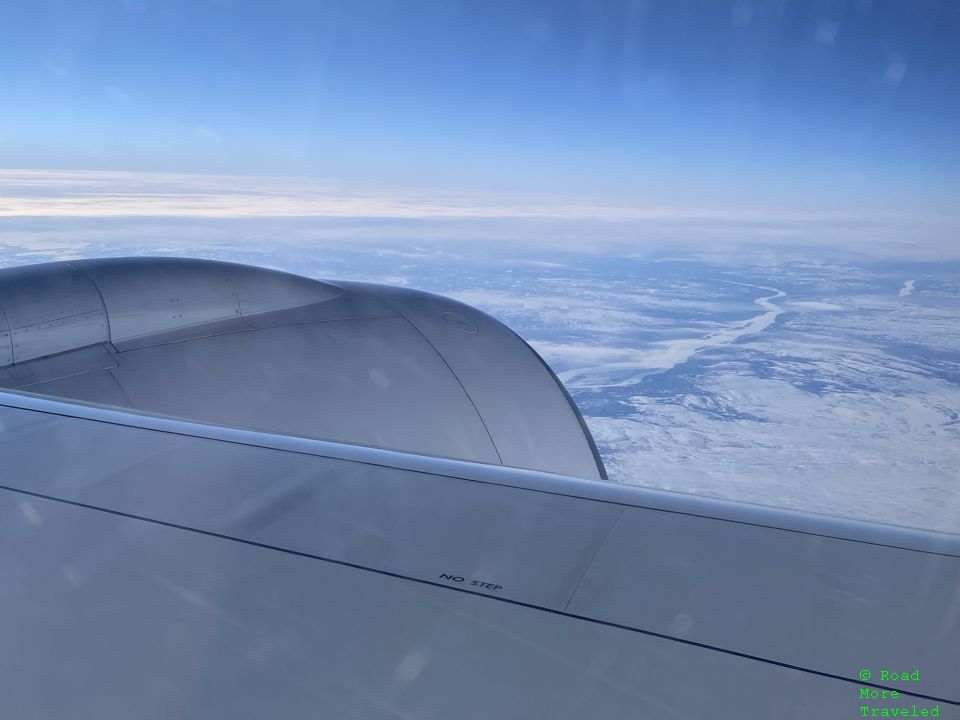 Snow and ice over Canada