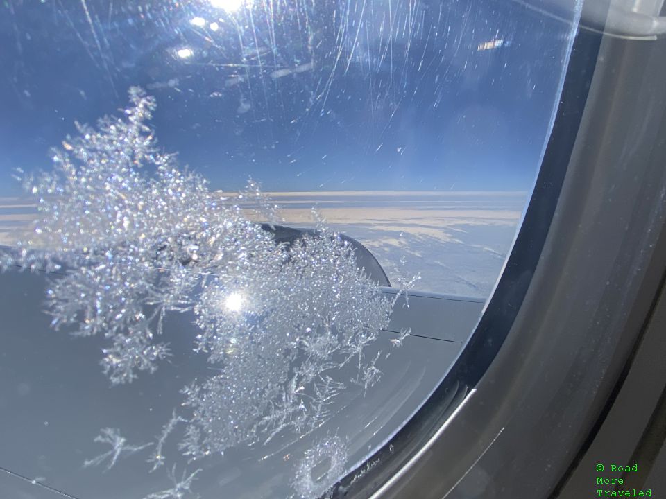 Ice on outside of 777 window
