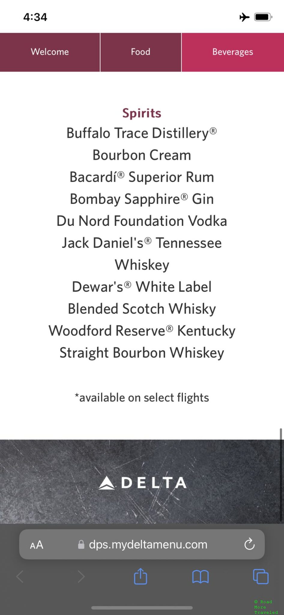 Delta Premium Select - spirits