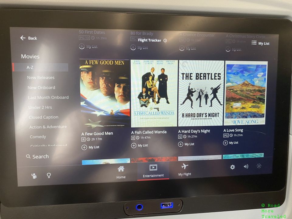 Delta Premium Select movie selection