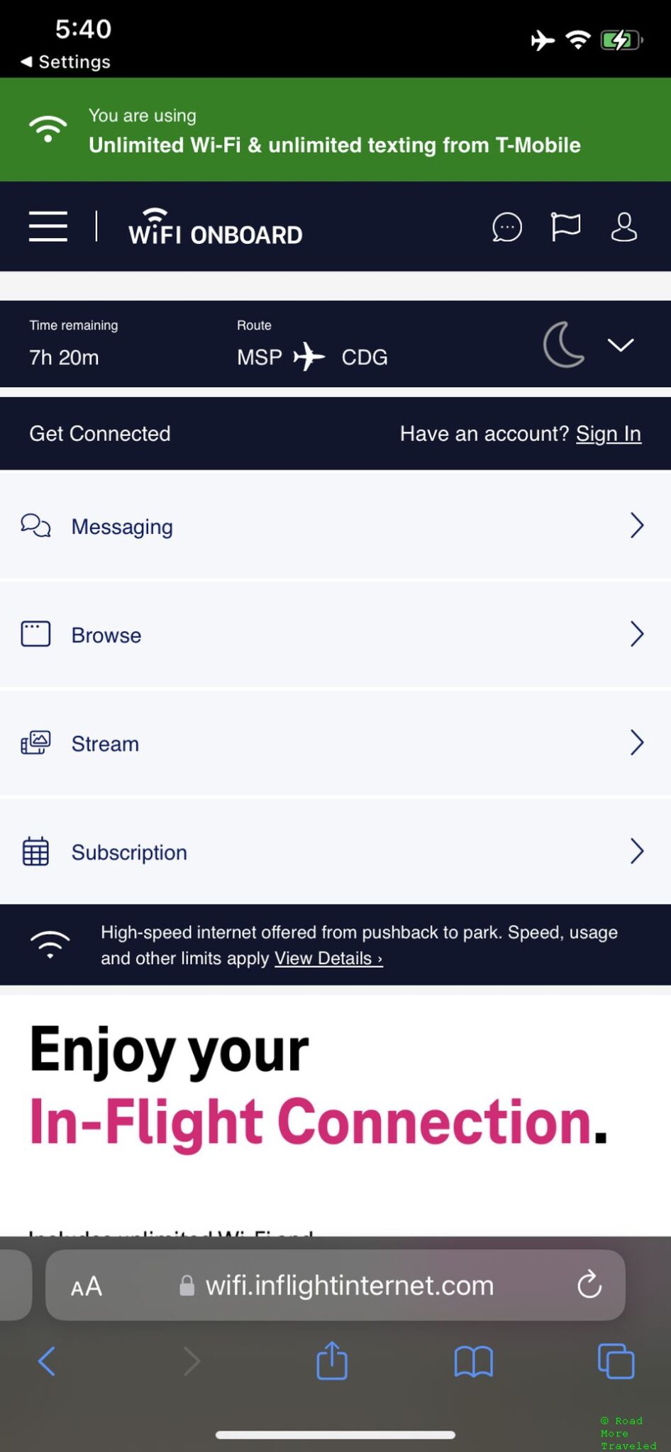 Delta free WiFi for T-Mobile