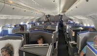 United 767-400 Polaris Business Class cabin configuration