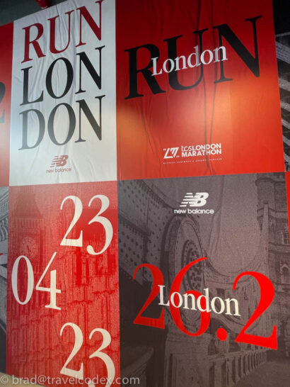a wall with a number of text