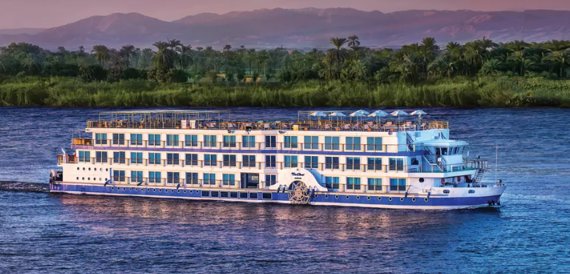 a large boat on the water