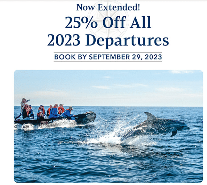 Nat Geo cruise sale