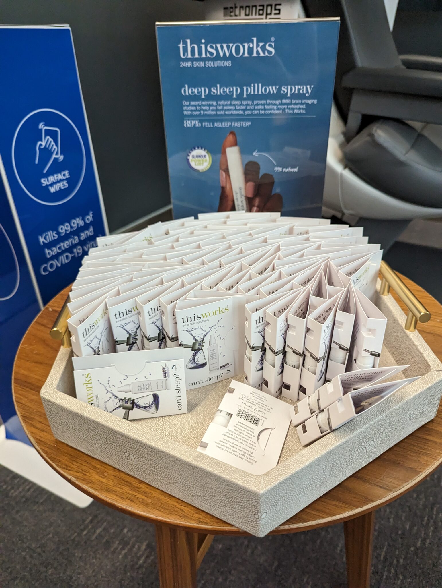a tray of white objects on a table