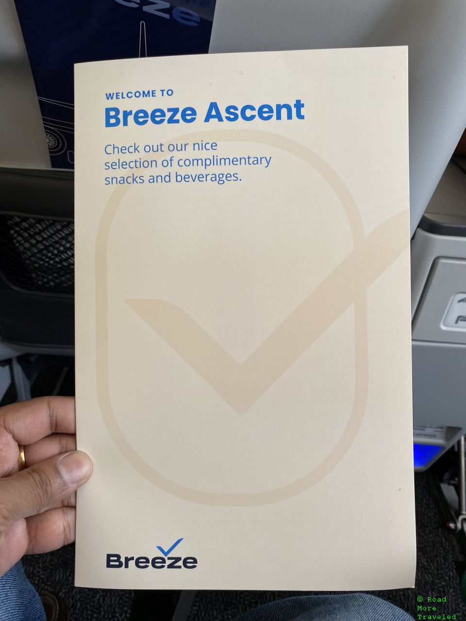 Breeze Ascent - food & beverage menu