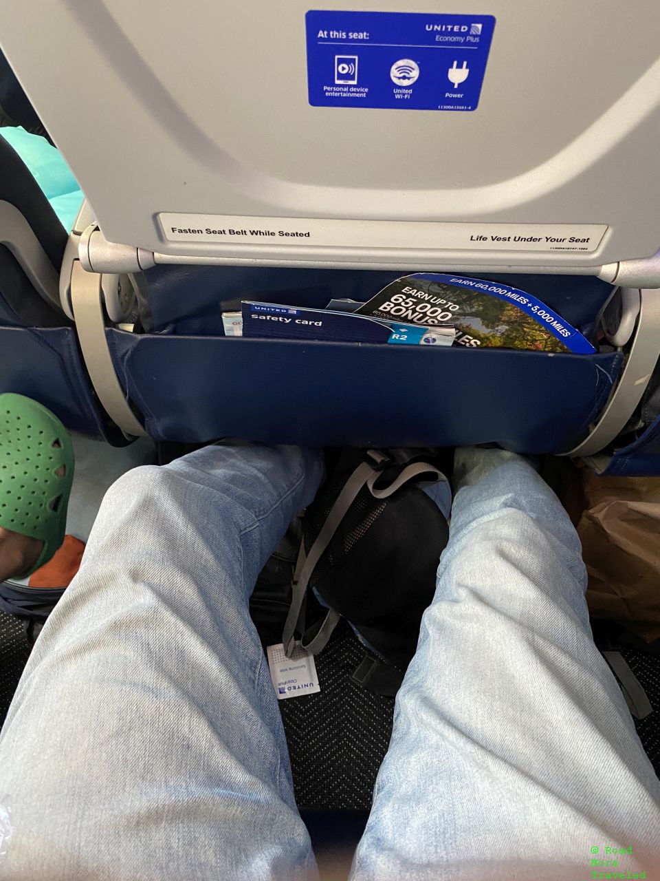 United B787-10 Economy Plus legroom