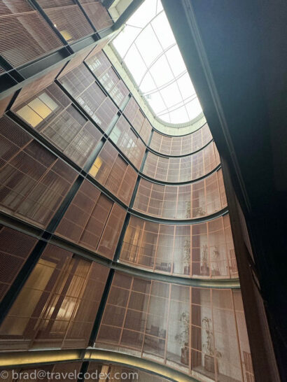 a building with a skylight