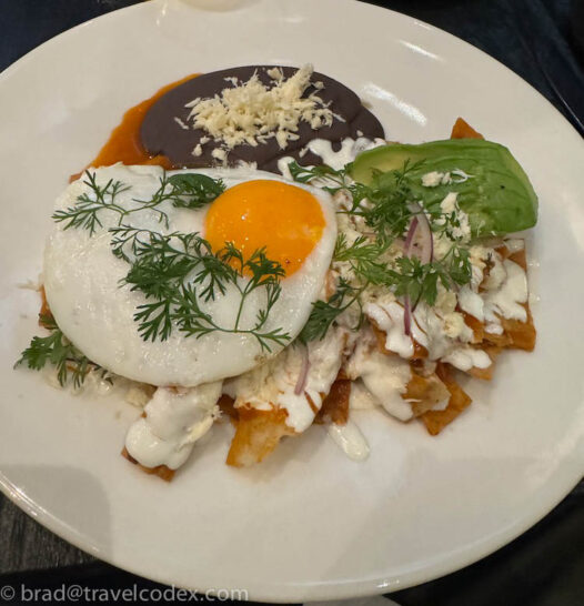 a plate of food on a table