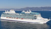 a cruise ship in the water
