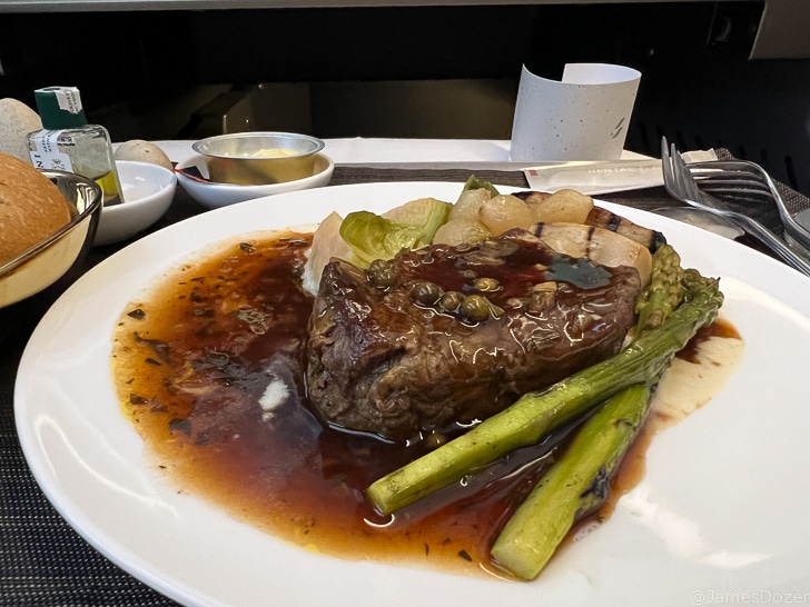 a plate of food on a table